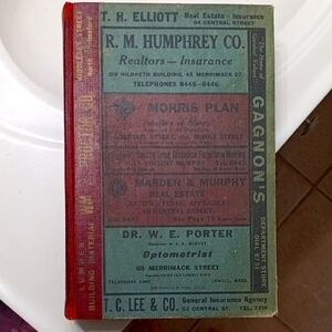 1945 Lowell, Massachusettes City Directory Book